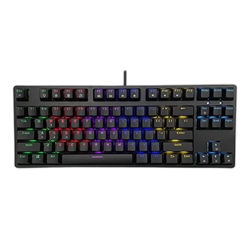 Bàn Phím Cơ E-DRA EK387L Đen Led Rainbow Red switch