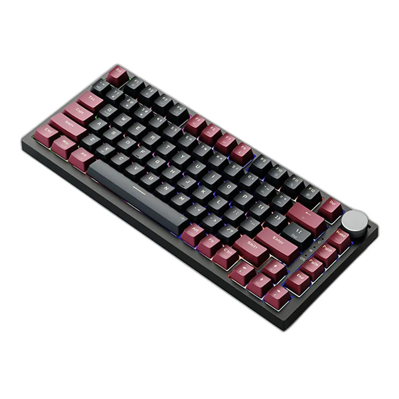 Bàn phím cơ E-Dra EK375 - Alpha (Red + Black) với Led Rainbows, Blue Switch.