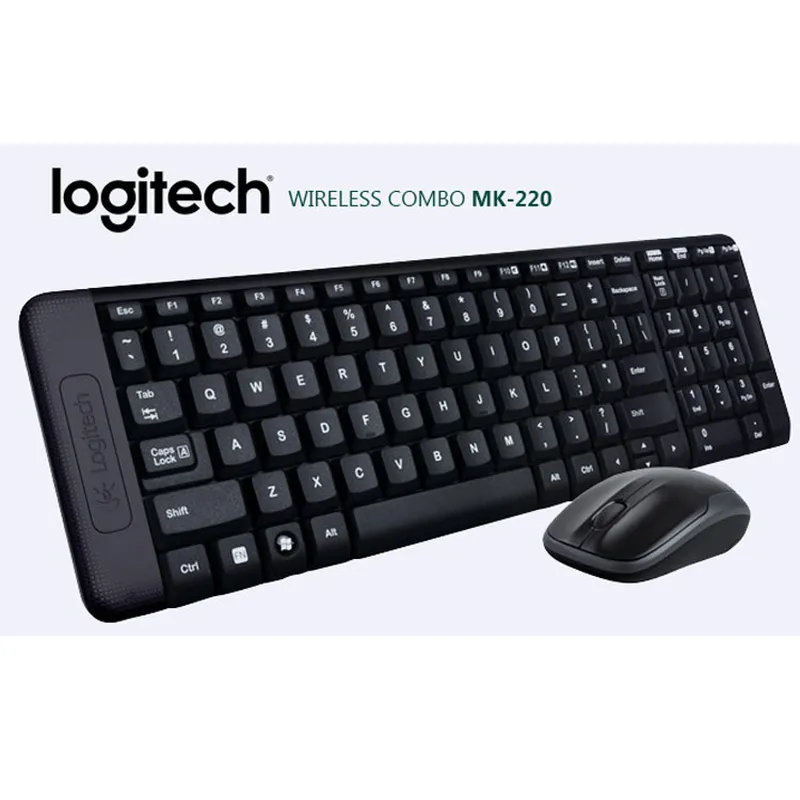 Combo Phím Chuột Không Dây Logitech MK220 Chính Hãng (Đen)