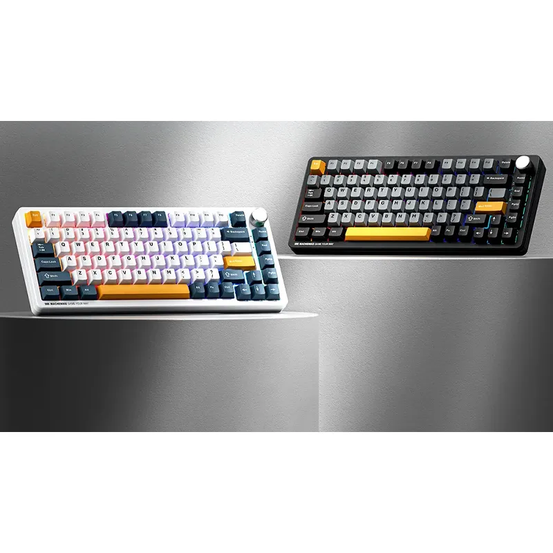 Bàn phím cơ K600 B82W Wireless Tri-mode RGB Grey-Black GR Silver Switch