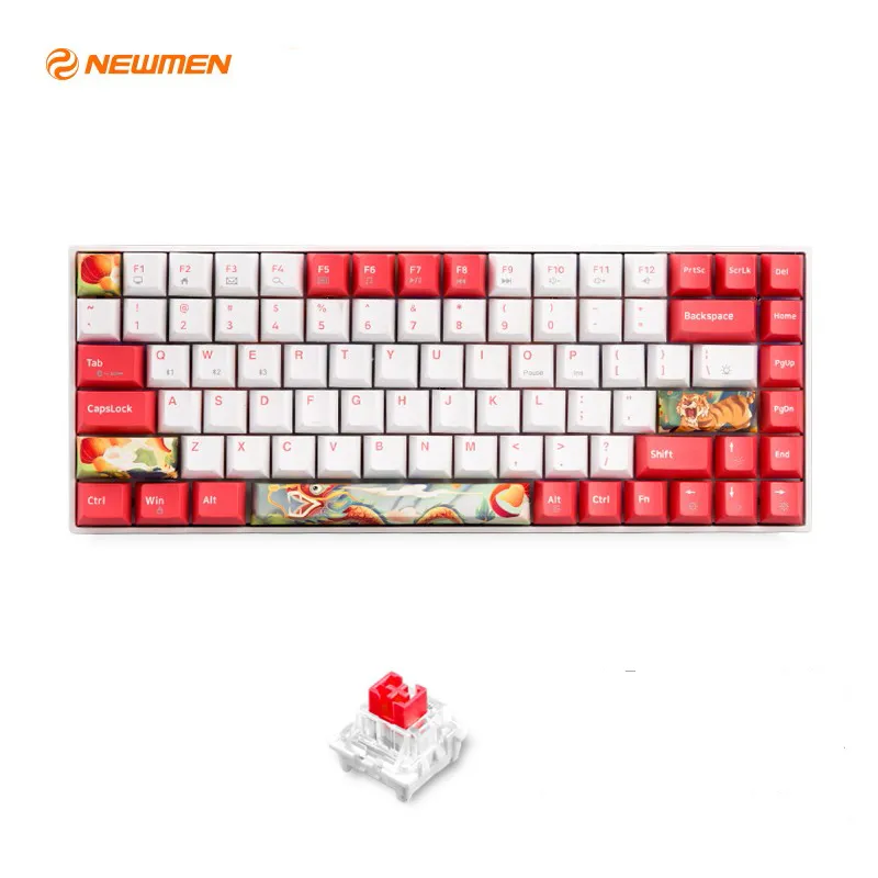 Bàn Phím Cơ Newmen GM840 Red Switch Wireless Dual Mode (BT5.0 & Wire