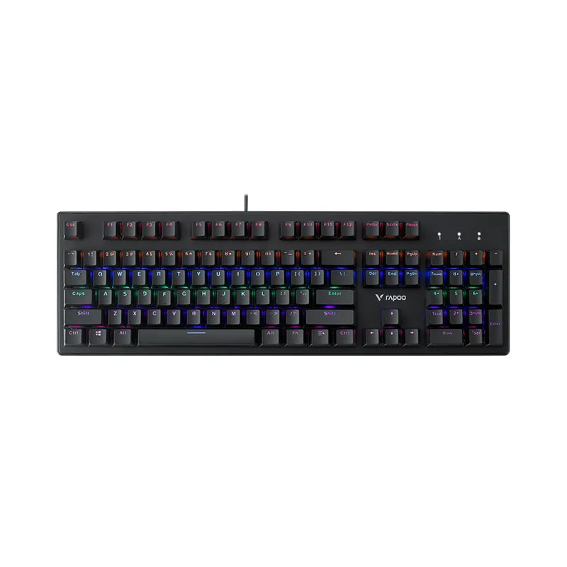 Bàn phím cơ V510C Black Led Rainbow Blue Switch