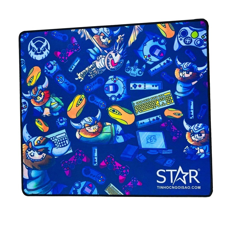 Lót chuột Star Gaming cao cấp - Xanh Kích thước 45 x 40 x 0.4 cm