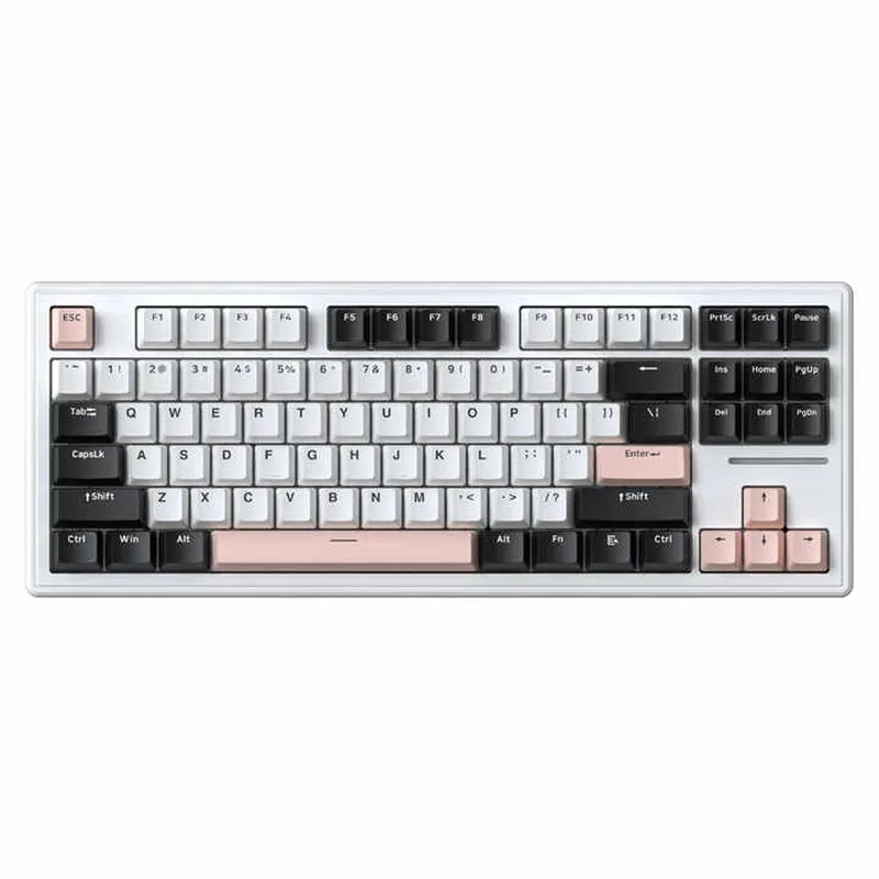 Bàn phím cơ Xinmeng X75 RGB | Wireless, Clear White, Triple Mode, Hot swap, RGB, White Jade Switch