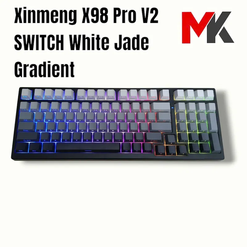 Bàn phím cơ Xinmeng X98 Pro RGB | Wireless, Pink Purp, Triple Mode, Hot swap, RGB, TTC Steel Superman Axis Switch