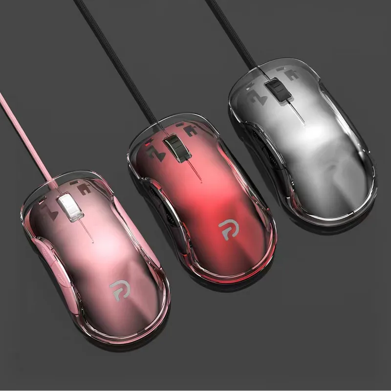 Chuột Gaming Có Dây G702 CRYSTAL Led RGB Màu Đỏ