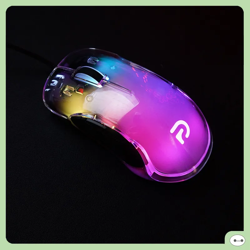 Chuột Gaming Có Dây G702 CRYSTAL Led RGB màu Đen