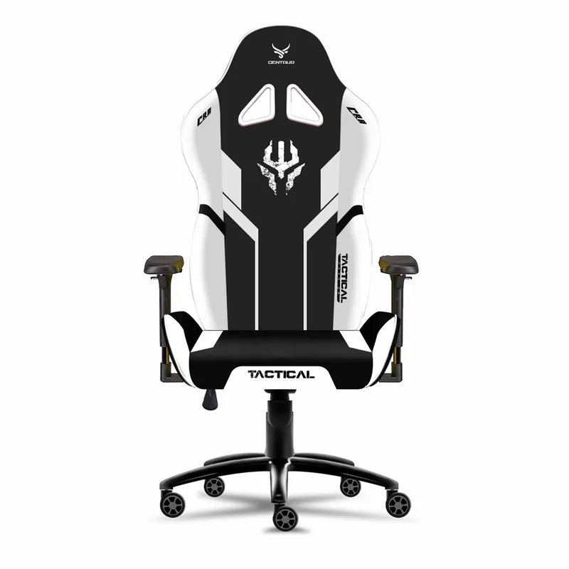 Ghế Gaming Tactical Warrior (CRA) 2024 Đen trắng