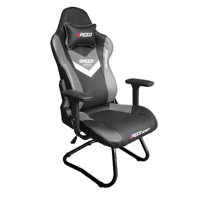 Ghế Gaming SPEED-01 | Chân quỳ, màu xám, không gối