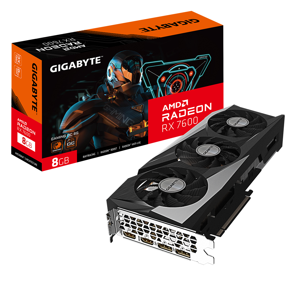 Card màn hình Gigabyte Radeon RX 7600 GAMING OC 8G