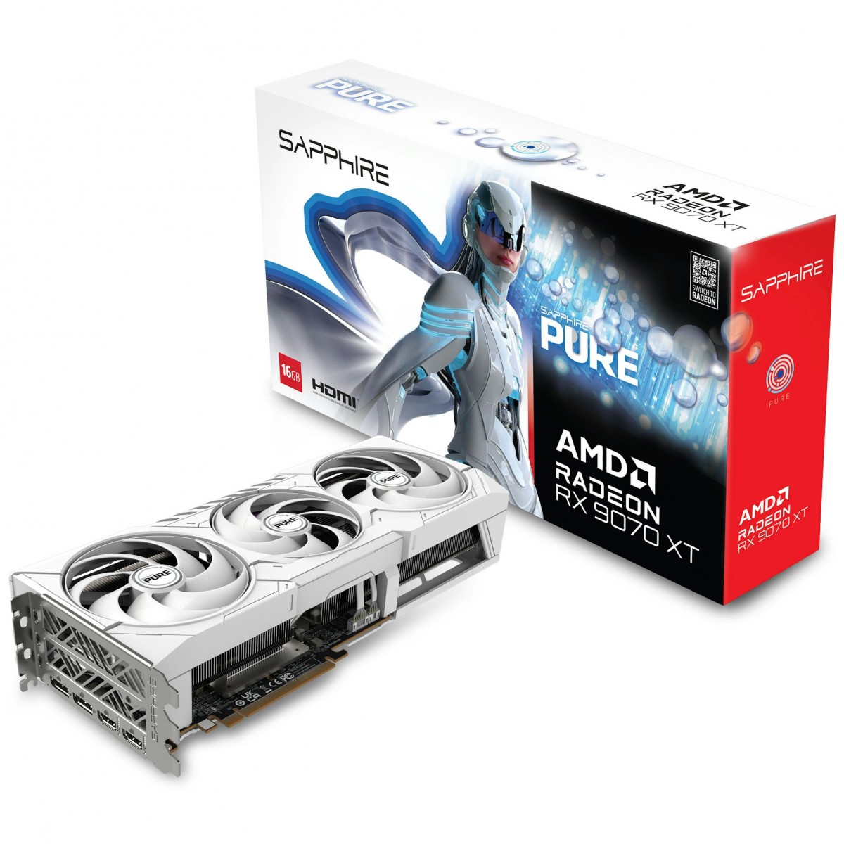 Card màn hình SAPPHIRE PURE AMD Radeon RX 9070 XT GPU
