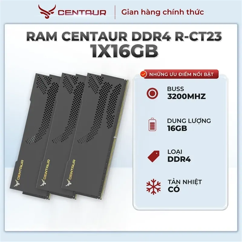 RAM CENTAUR MONSTER PRO R-CT23 16GB (1X16GB) BUS 3200 Black