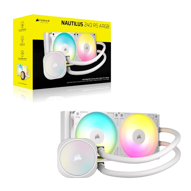 Tản nhiệt nước Corsair Nautilus 240 RS ARGB - Trắng