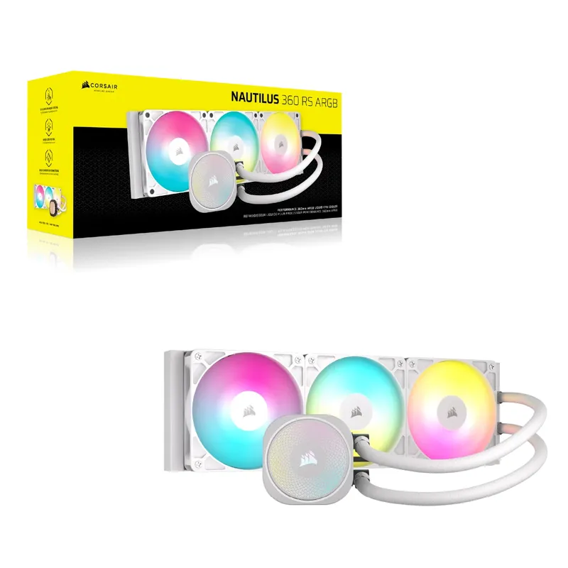 Tản nhiệt nước Corsair Nautilus 360 RS ARGB - Trắng