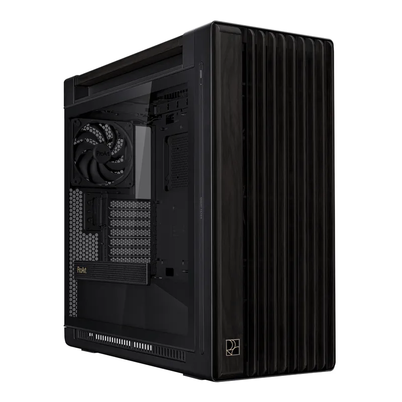 Vỏ Case ASUS ProArt PA602 Wood Edition - Tempered Glass Panel | Kèm sẵn 2 fan 20cm, 1 fan 14cm
