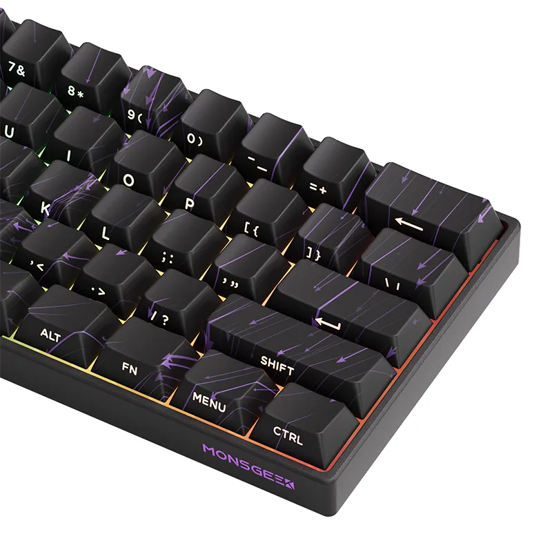 Bàn phím cơ MonsGeek FUN60 Max SP Black | Glare Magnetic Switches (Tri-mode) 8K in 2.4G Wireless