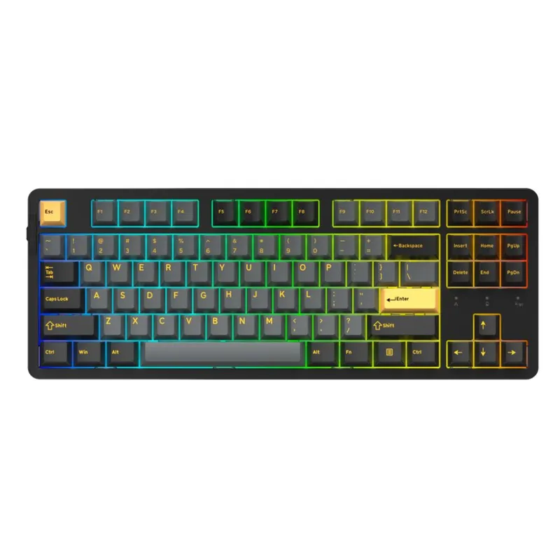 Bàn phím cơ Dare-U EK98 Pro Black - Golden | Wireless Triple Mode, Gasket Mount, RGB, Cloud (Linear) Switch