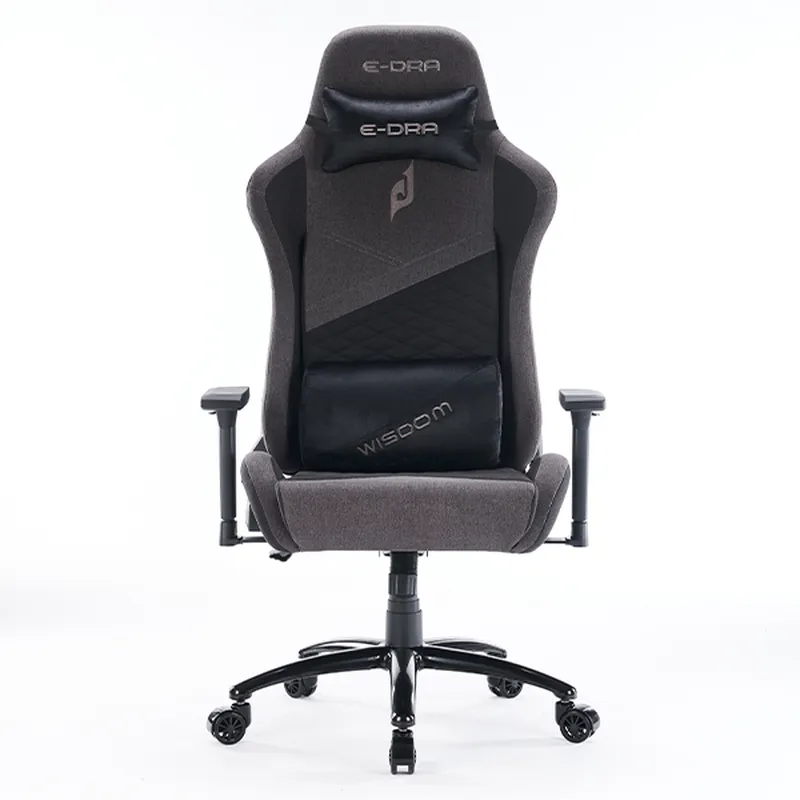 Ghế Gaming E-Dra EGC231 Fabric - WISDOM | Chân xoay, đen xám