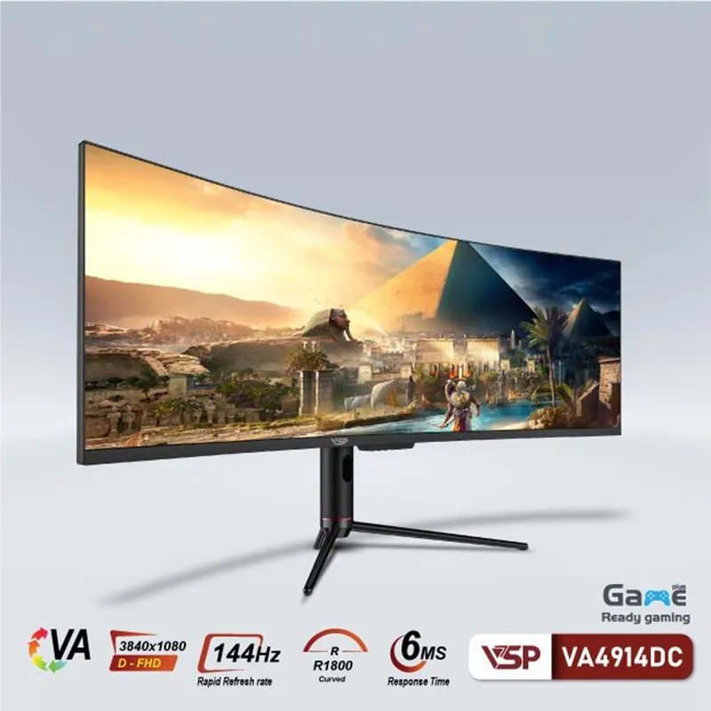 Màn Hình Máy Tính UltraWide VSP VA4914DC | 49 inch, DFHD, VA, 144Hz, 6ms, cong