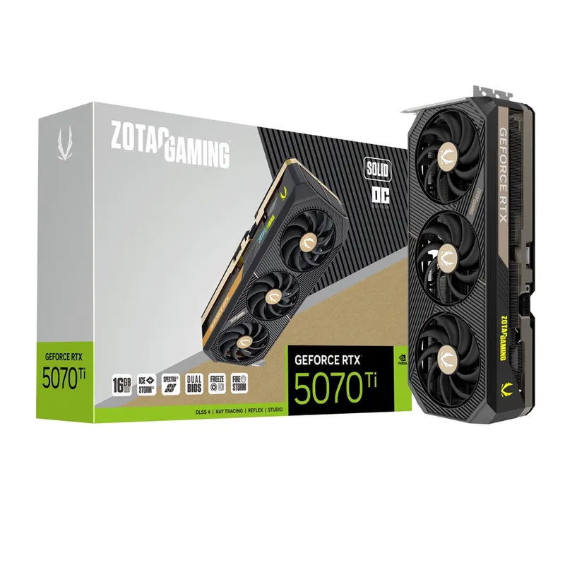 Card màn hình ZOTAC GAMING RTX 5070 Ti SOLID OC