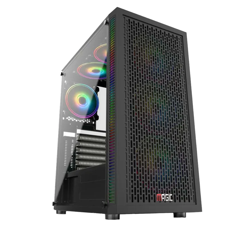 Vỏ Case Magic Luxury I - Black | Full tower, E-ATX, kèm sẵn 4 fan