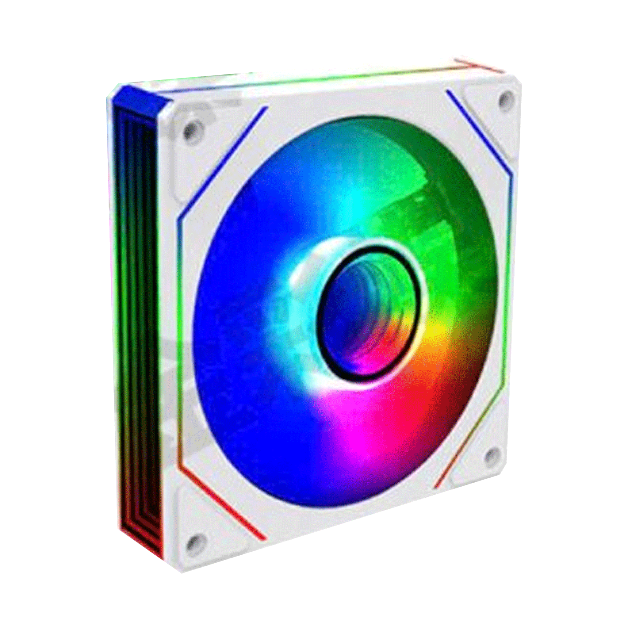 Fan Case Leopard S1 Auto RGB - Trắng | Gió ngược, cắm nguồn trực tiếp