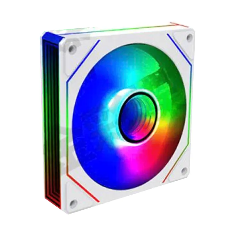 Fan Case Leopard S1 Auto RGB - Trắng | Gió ngược, cắm nguồn trực tiếp