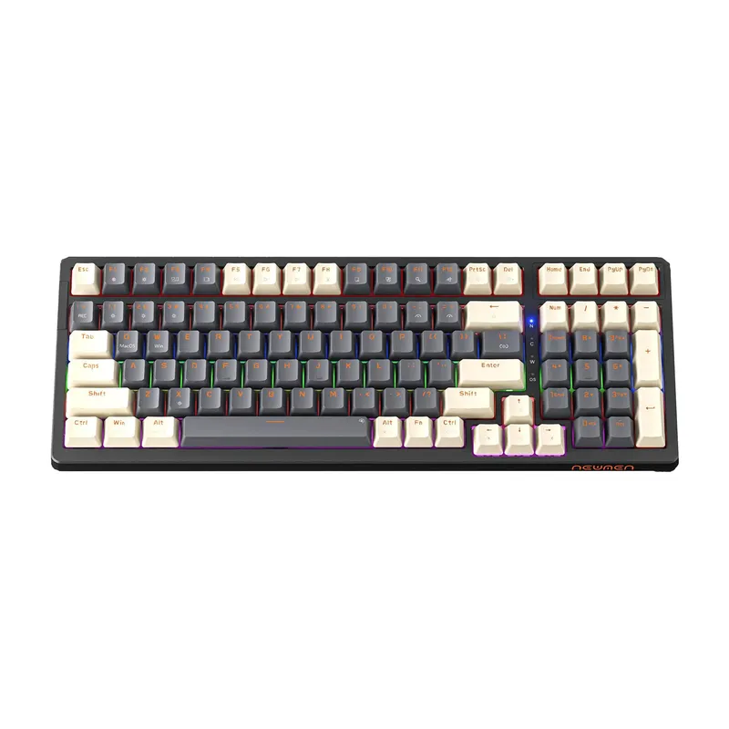 Bàn phím cơ Gaming Newmen GM328 - Grey White | Red Switch