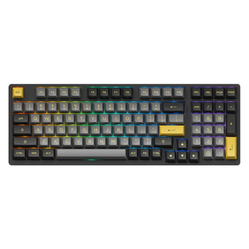 Bàn Phím Cơ AKKO 3098B Multi-Modes Black&Gold, Akko CS Switch- Jelly Pink