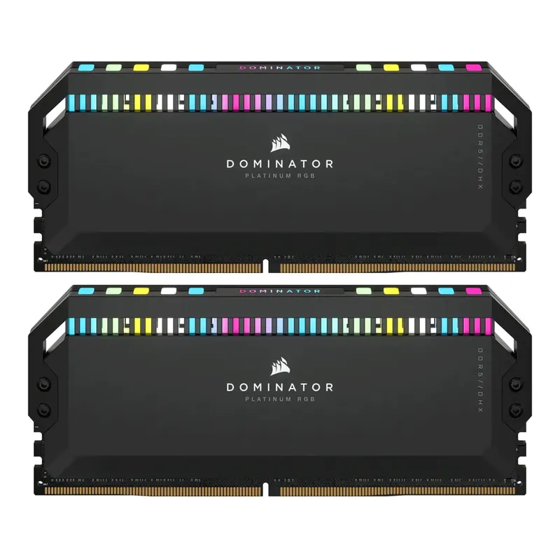 Ram Corsair DDR5, 5600MHz 32GB 2x32GB DIMM, DOMINATOR PLATINUM RGB White Heatspreader, RGB LED, C40, 1.25V CMT64GX5M2B5600C40W