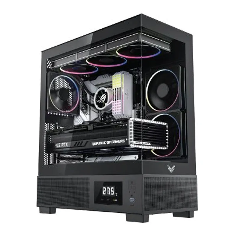 Vỏ Case VSP X3 Pro Gamer Edition Monitor - Đen, không kèm fan