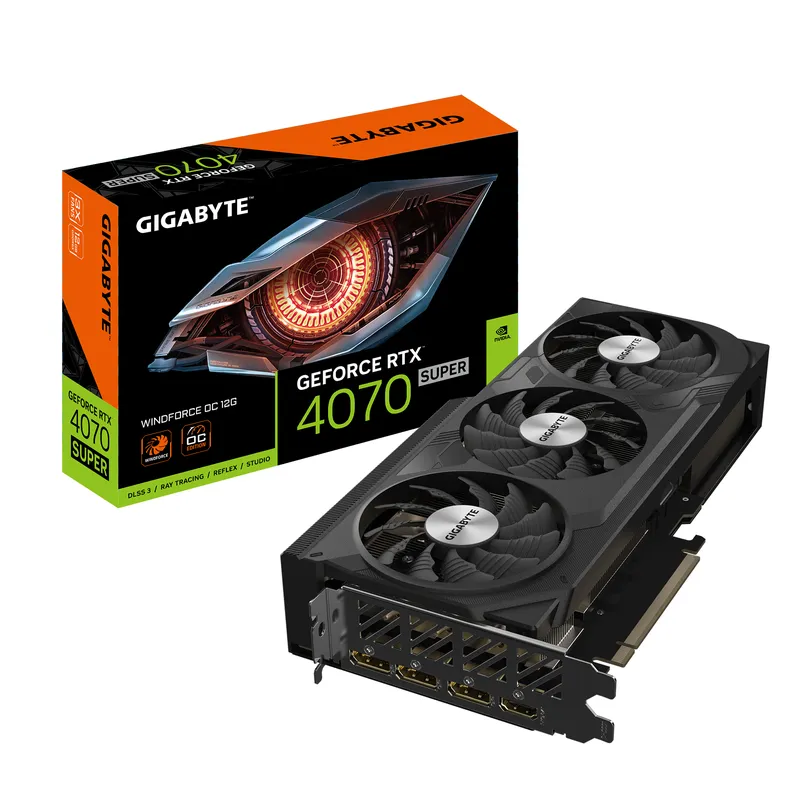 Card màn hình GIGABYTE RTX 4070 SUPER WINDFORCE OC 12G (GV-N407SWF3OC-12GD)