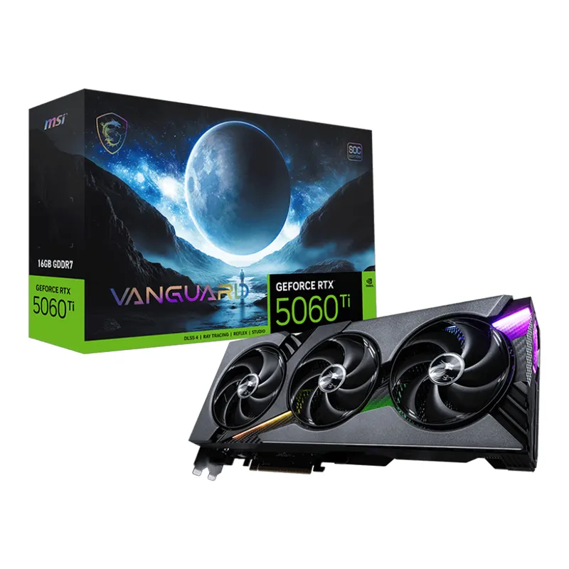 Card màn hình MSI RTX 5060 Ti 16G VANGUARD SOC