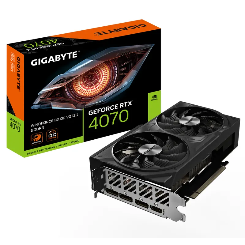 Card màn hình Gigabyte RTX 4070 WINDFORCE 2X OC V2 12G