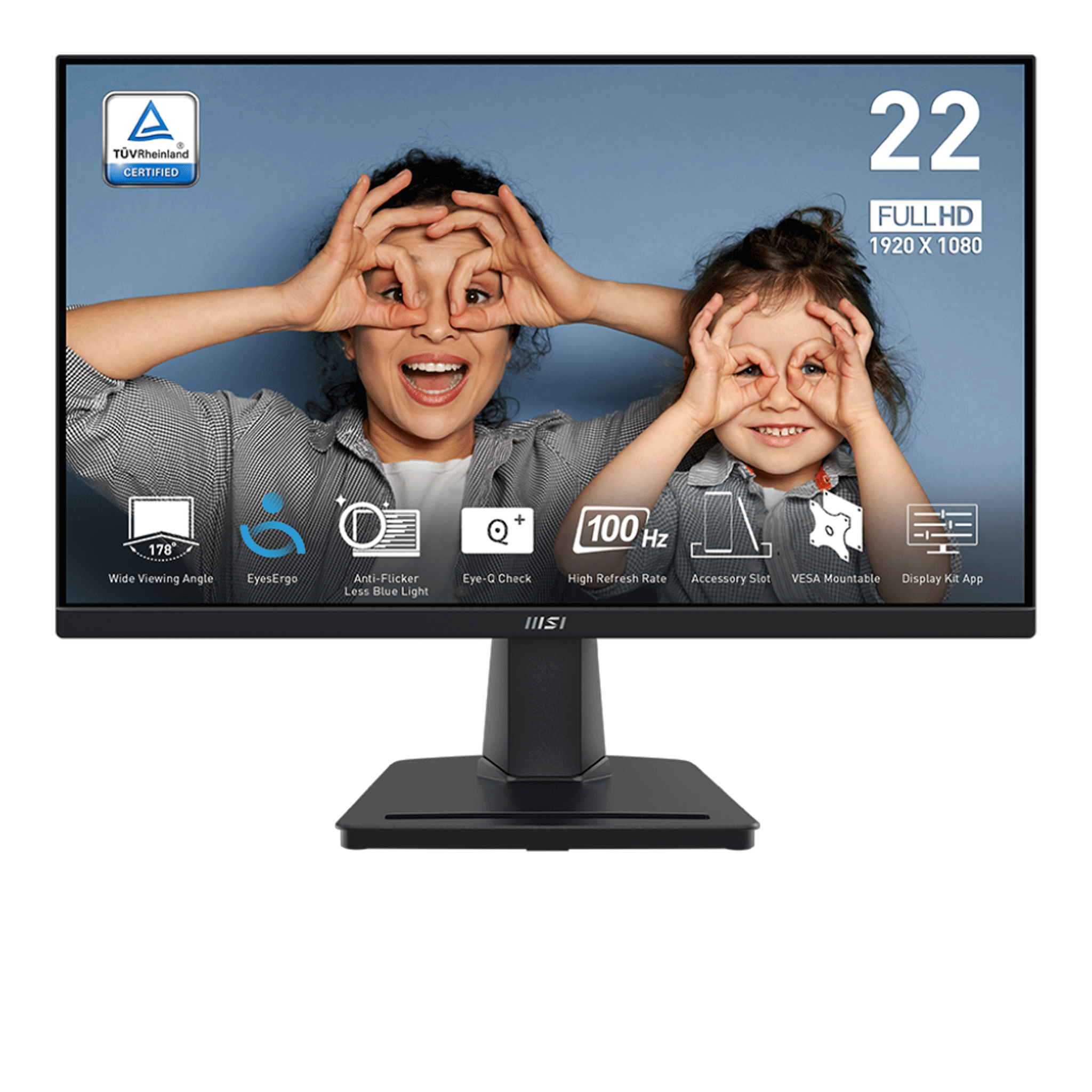 Màn Hình Máy Tính MSI PRO MP225V | 21.5 inch, FHD, VA, 100Hz, 1ms