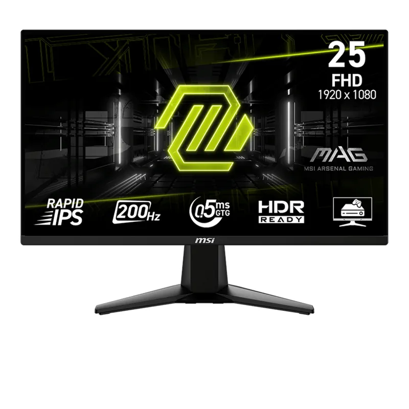 Màn Hình Máy Tính Gaming MSI MAG 255F E20 | 24.5 inch, Full HD, Rapid IPS, 200Hz, 0.5ms, HDR, AI Vision