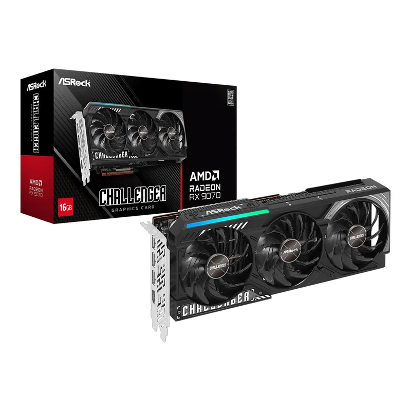 Card màn hình ASRock AMD Radeon RX 9070 Challenger 16GB