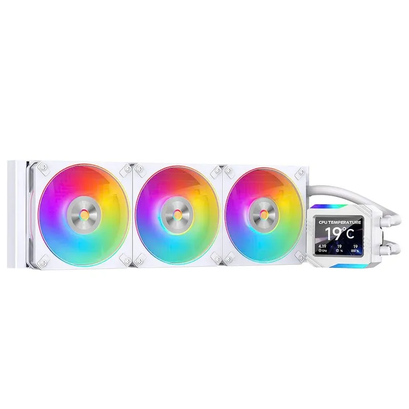Tản nhiệt nước Leopard Astroshell 360 ARGB Digital LCD V2 - Trắng