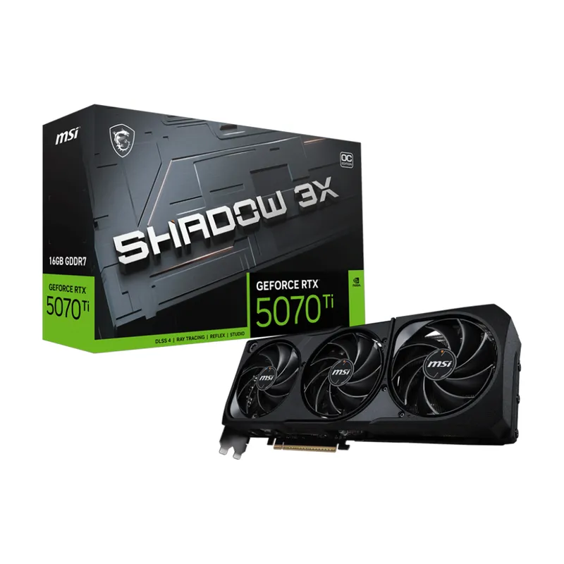 Card màn hình MSI RTX 5070 Ti 16G SHADOW 3X OC