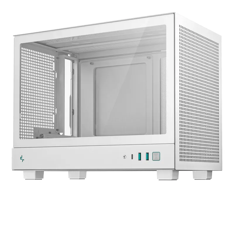 Vỏ Case Deepcool CH160 WH Glass Mini-ITX | Trắng, không kèm fan