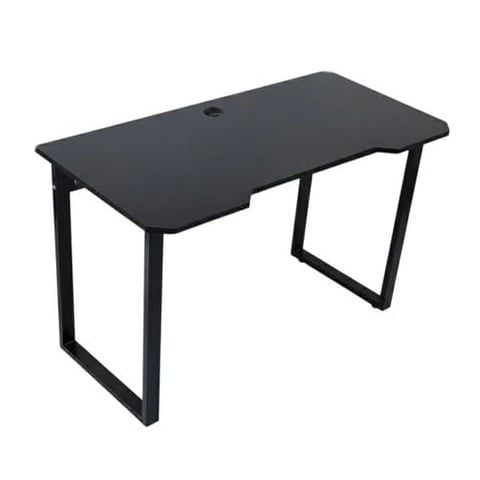 Bàn Gaming chữ U 1m4 | Khung đen, mặt đen