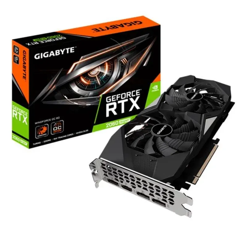 Card Màn Hình GIGABYTE RTX 2060 Super 8GB Windforce OC 2 Fan (GV-N206SWF2OC-8GBD)