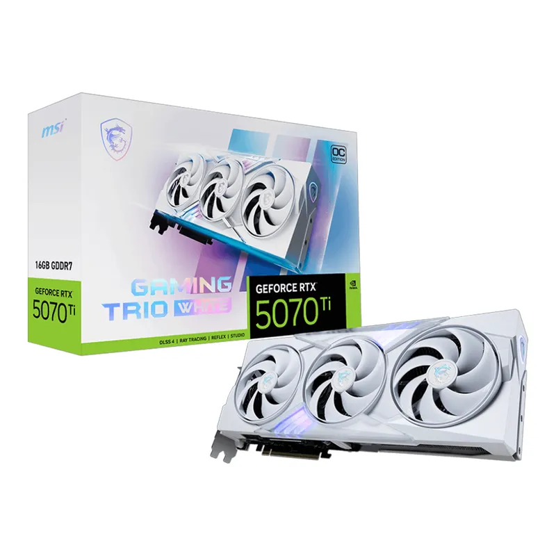 Card màn hình MSI RTX 5070 Ti 16G Gaming Trio OC White