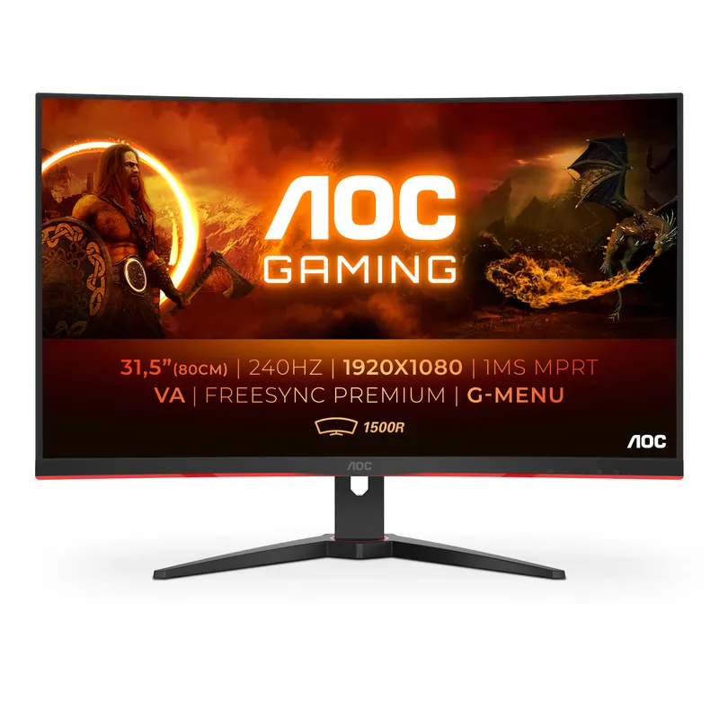 Màn Hình Máy Tính AOC C32G2ZE | 32 inch, Full HD, VA, 240 Hz, Cong