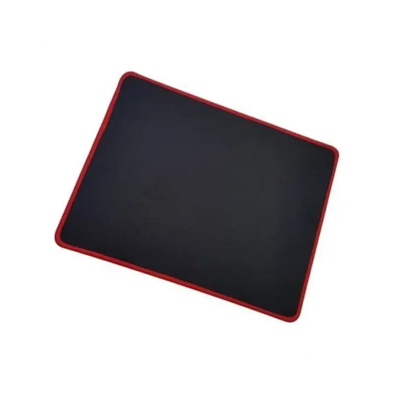Lót chuột Viền Đỏ trung 230x300mm – Dày 4mm (Trơn, có viền)