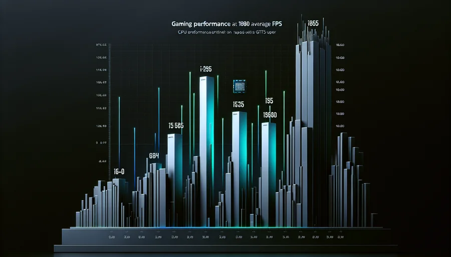 Bảng so sánh benchmark hiệu năng gaming của các CPU khi đi với GTX 1660 Super.