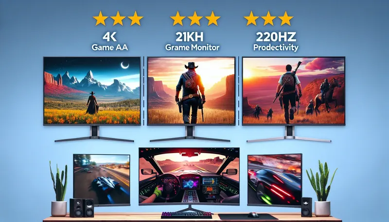 Bảng so sánh tổng quan hiệu năng màn hình 4K, 2K 240Hz, và Ultrawide cho từng nhu cầu.