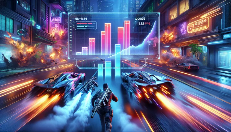 Biểu đồ so sánh FPS trong game khi sử dụng RAM DDR4 và DDR5 ở độ phân giải 1080p.
