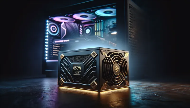Bộ nguồn máy tính (PSU) 850W chuẩn Gold là trái tim của một dàn PC gaming hiện đại.