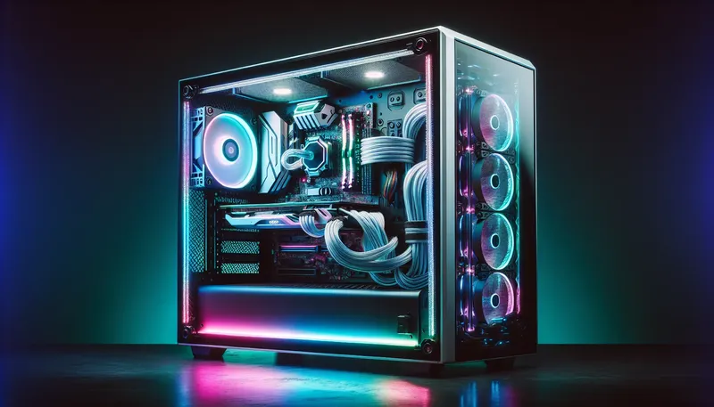 Bộ PC gaming Core i7 hoàn chỉnh với tản nhiệt AIO và VGA RTX 4070 Ti Super, sẵn sàng chinh phục Cyberpunk 2077.